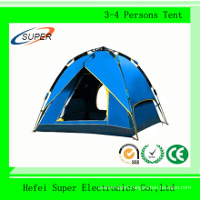 100% Polyester 4 Person Outdoor Rainproof Waterproof Camping Tent